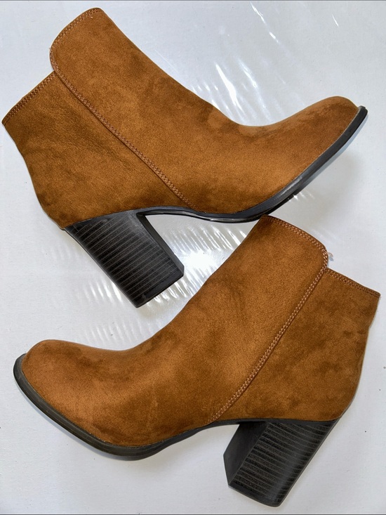 Esprit Shoes - Esprit Tan Brown Suede Ankle Booties
